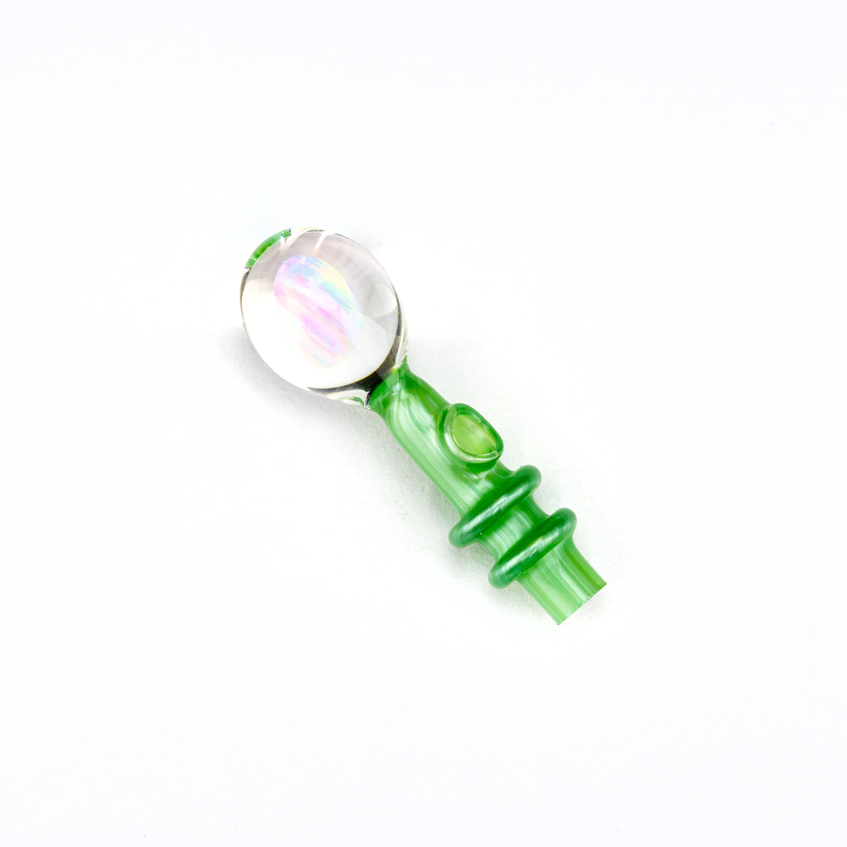 Lid Glass Chromium Peak V2 Opal Joystick Cap #LID02 - Planet Caravan